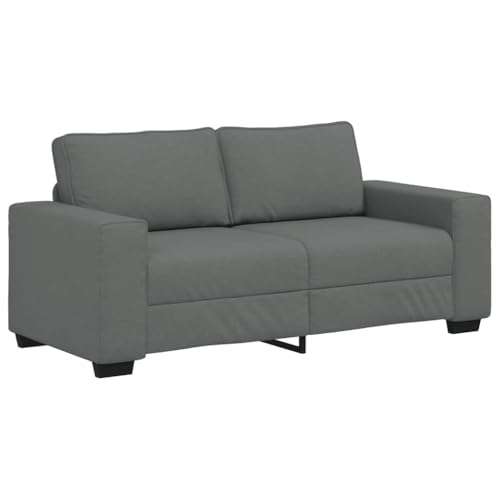 Generico Kangqiling Sofa 2-Sitzer dunkelgrau 140 cm Stoff grau 4105167 von Generisch
