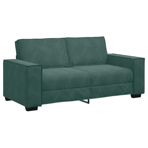Generico Kangqiling Sofa 2-Sitzer dunkelgrün 140 cm Samt grün 4105022 von Generisch