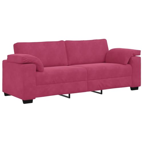 Generico Kangqiling Sofa 3-Sitzer Weinrot 178 cm Samt rot 4105281 Generico Kangqiling Sofa 3-Sitzer Weinrot 178 cm Samt rot 4105281 von Generisch