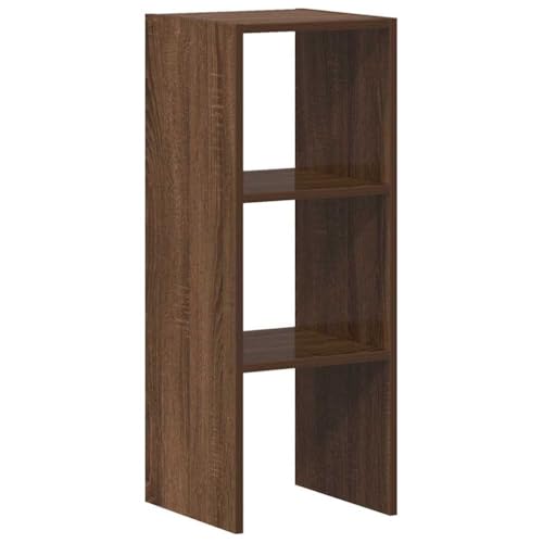 Generico Kangqiling Stapelbares Bücherregal Eiche Braun 30 x 30 x 80 cm Mehrschichtholz, Braun, 858815 von Generisch
