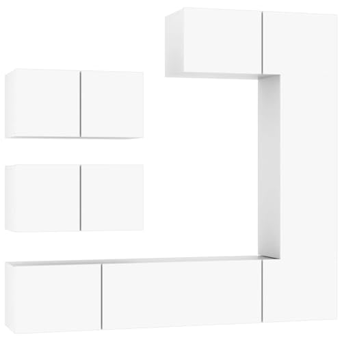 Generico Kangqiling TV-Möbel-Set 6-teilig aus mehrschichtigem Holz, 3114550 von Generisch