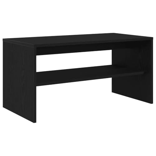 Generico Kangqiling TV-Schrank Eiche Schwarz 80 x 40 x 40 cm aus mehrschichtigem Holz, Schwarz, 859110 von Generisch