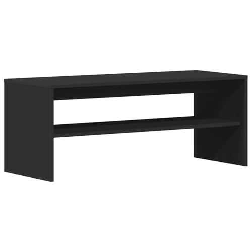 Generico Kangqiling TV-Schrank Schwarz 100 x 40 x 40 cm aus mehrschichtigem Holz, Schwarz, 862402 von Generisch