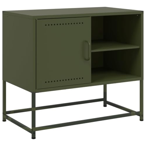 Generico Kangqiling TV-Schrank Senfgelb 100,5 x 39 x 60,5 cm aus Stahl, Gelb, 846545 von Generisch