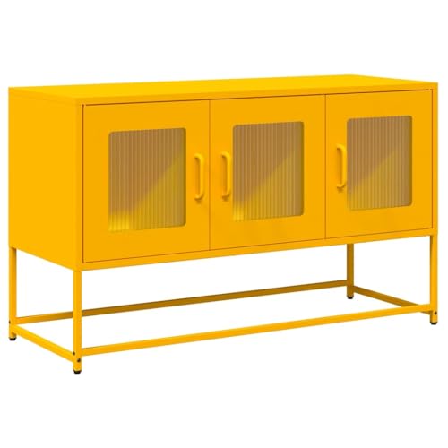 Generico Kangqiling TV-Schrank Senfgelb 100,5 x 39 x 60,5 cm aus Stahl, Gelb, 853341 von Generisch