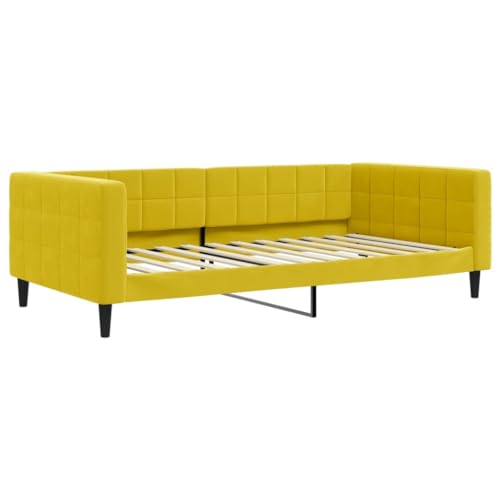 Generico Kangqiling Tagesbett Gelb 100 x 200 cm aus Samt, Gelb, 354020 von Generisch