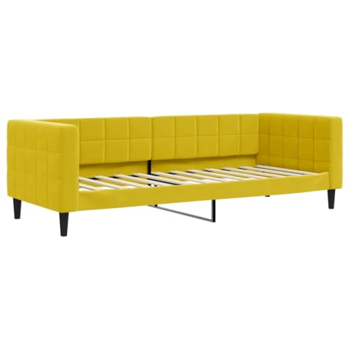 Generico Kangqiling Tagesbett Gelb 80 x 200 cm aus Samt, Gelb, 354006 von Generisch