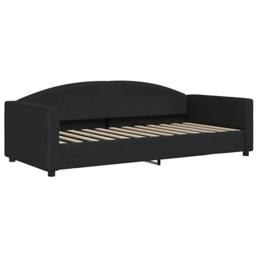 Generico Kangqiling Tagesbett schwarz 90 x 200 cm aus Stoff, schwarz, 354113 Generico Kangqiling Tagesbett schwarz 90 x 200 cm aus Stoff, schwarz, 354113 von Generisch