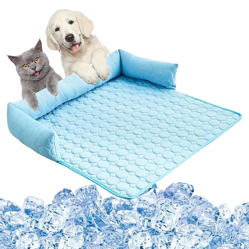 Generico Kühlendes Hundebett, bequemes kaltes Sofakissen für Hunde und Katzen, atmungsaktives Zubehör für Reisen und Outdoor-Aktivitäten mit Wärme Generico Kühlendes Hundebett, bequemes kaltes Sofakissen für Hunde und Katzen, atmungsaktives Zubehör für Reisen und Outdoor-Aktivitäten mit Wärme von Generisch