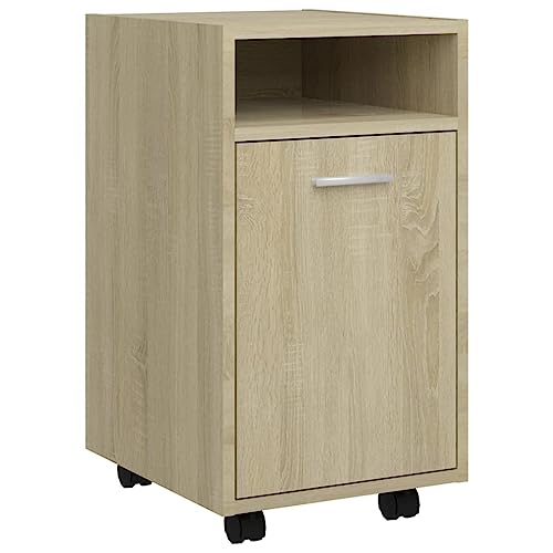 Generico kangqiling Anrichte mit Rädern, Sonoma-Eiche, 33 x 38 x 60 cm, mehrschichtiges Holz, Braun, 803050 Generico kangqiling Anrichte mit Rädern, Sonoma-Eiche, 33 x 38 x 60 cm, mehrschichtiges Holz, Braun, 803050 von Generisch