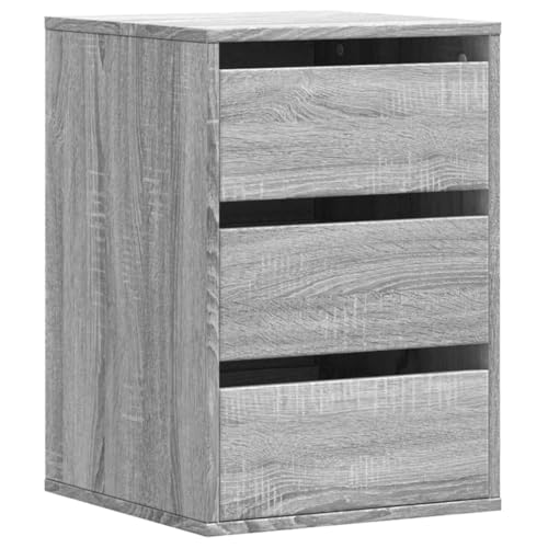 Generico kangqiling Eckkommode Sonoma-Grau 40 x 41 x 58 cm aus mehrschichtigem Holz, Grau, 852839 von Generisch