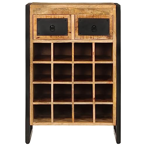 Generico kangqiling Flaschenregal für 16 Flaschen aus massivem Mangoholz, Braun, 338464 Generico kangqiling Flaschenregal für 16 Flaschen aus massivem Mangoholz, Braun, 338464 von Generisch