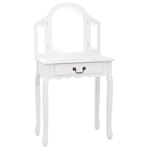 Generico kangqiling Schminktisch und Hocker 65 x 36 x 128 cm Paulownia und MDF, 289334 Generico kangqiling Schminktisch und Hocker 65 x 36 x 128 cm Paulownia und MDF, 289334 von Generisch