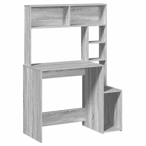 Generico kangqiling Schreibtisch Regale Grau Sonoma 100 x 45 x 140 cm Holz mehrschichtig, Grau, 860441 Generico kangqiling Schreibtisch Regale Grau Sonoma 100 x 45 x 140 cm Holz mehrschichtig, Grau, 860441 von Generisch