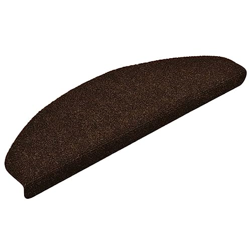 Generico kangqiling Selbstklebende Fußmatten Treppe 15 Stück braun 65 x 21 x 4 cm Nadelfilz braun 322351 von Generisch