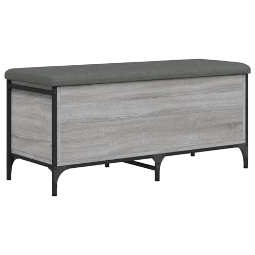 Generico kangqiling Sitzbank Sonoma Grau 102 x 42 x 45 cm Mehrschichtholz, Grau, 835150 von Generisch