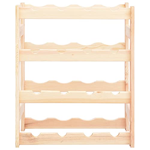 Generico kangqiling Weinregal für 16 Flaschen aus Kiefernholz, beige, 286192 Generico kangqiling Weinregal für 16 Flaschen aus Kiefernholz, beige, 286192 von Generisch