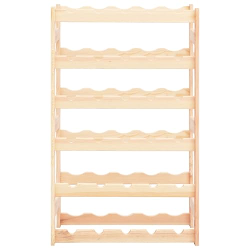 Generico kangqiling Weinregal für 30 Flaschen aus Kiefernholz, beige, 286194 Generico kangqiling Weinregal für 30 Flaschen aus Kiefernholz, beige, 286194 von Generisch