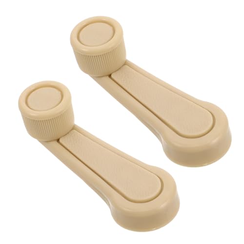 Generisch 1 Paar Fensterhebergriff Ersatz für Autofenster Wicker Fensterheber Kurbelgriff Universeller Fensterheber Autofenstergriff Fenstergriff Auto Fensteröffner mit Handkurbel Abs Beige von Generisch