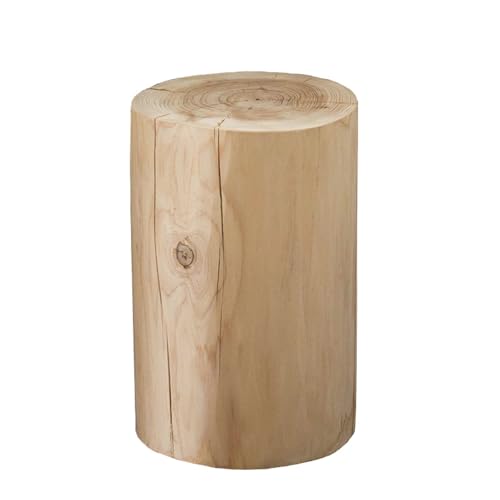 Generisch 1 Pcs Moderne hölzerne Küchentisch，Runder Luxus-Couchtisch aus Holz，Runde Couchtisch，Wohnzimmer rustikales Natur-Finish，für Kleinen Raum (Size:36cmDx 40cmWx 50cmH(14.2" Dx15.8 Wx19.7 H)) von Generisch