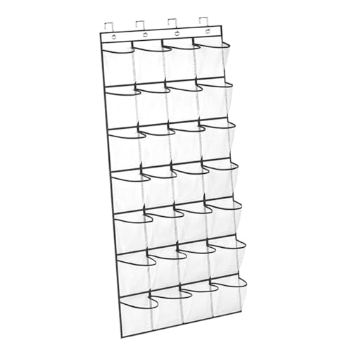 Generisch 1 Satz Hängetasche mit 28 Gittern Schrank hängende Taschen Hängetasche für Schlafsaal aufbewahrungssack Storage Pockets Gesäßtaschen an der Tür Schrank-Organizer zum Aufhängen Netz von Generisch