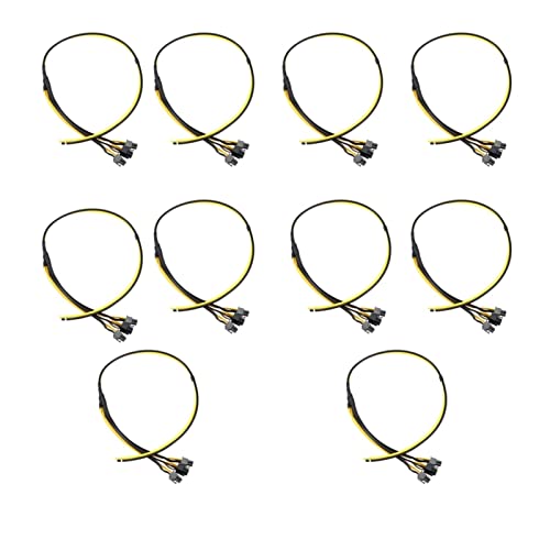 Generisch 10pcs. S7 / S9. Dreifach 3x PCI-E-PC Dh PCI. Express 6pin-Grafikkarten-Splitter-Netzkabel kompatibel mit BTC Bergmannmaschine 1. 2AWG + 18AWG. von Generisch