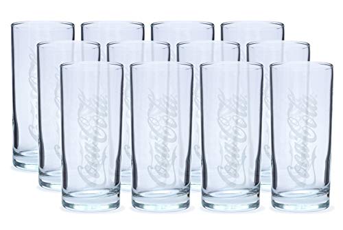 Generisch 12 Stück Cola Longdrink Markengläser Set mit Füllstrich (12x400ml) von Generisch