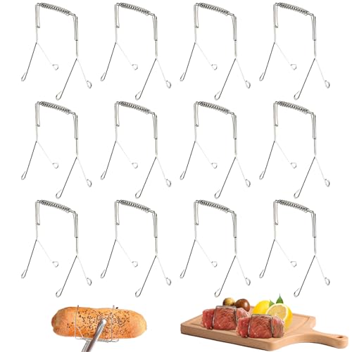 Rouladenklammern, Hochwertige Edelstahl Rouladenklammern, perfekt zum Fixieren von Fleischröllchen, leicht zu reinigen, ideal für die Familienküche (Straight-12Pcs) Rouladenklammern, Hochwertige Edelstahl Rouladenklammern, perfekt zum Fixieren von Fleischröllchen, leicht zu reinigen, ideal für die Familienküche (Straight-12Pcs) von Generisch