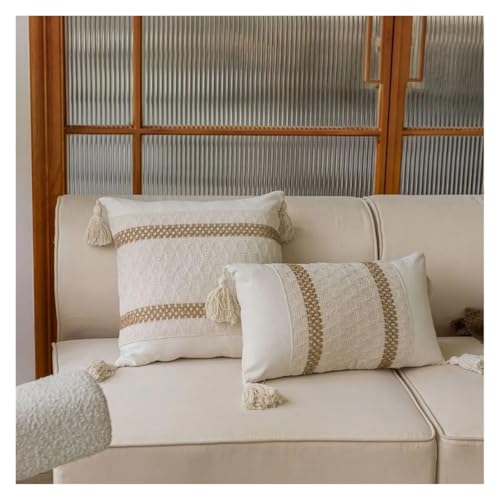 Generisch 1PC Kissenbezug American Jacquard Mehrfarbig Sofakissen Nachttischkissen Wohnzimmerkissen Stuhlbezug(1PC-Style B,60x60cm) von Generisch