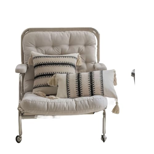 Generisch 1PC Kissenbezug American Jacquard Mehrfarbig Sofakissen Nachttischkissen Wohnzimmerkissen Stuhlbezug(1PC-Style N,60x60cm) von Generisch