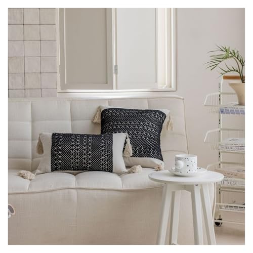 Generisch 1PC Kissenbezug American Jacquard Mehrfarbig Sofakissen Nachttischkissen Wohnzimmerkissen Stuhlbezug(1PC-Style R,60x60cm) von Generisch