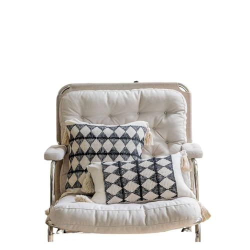 Generisch 1PC Kissenbezug American Jacquard Mehrfarbig Sofakissen Nachttischkissen Wohnzimmerkissen Stuhlbezug(1PC-Style V,60x60cm) von Generisch