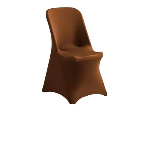 Generisch 1PC Universal Spandex Chair Cover - Stretch Washable for Wedding/Party/Banquet(Brown,10pcs 86x45x45cm) von Generisch