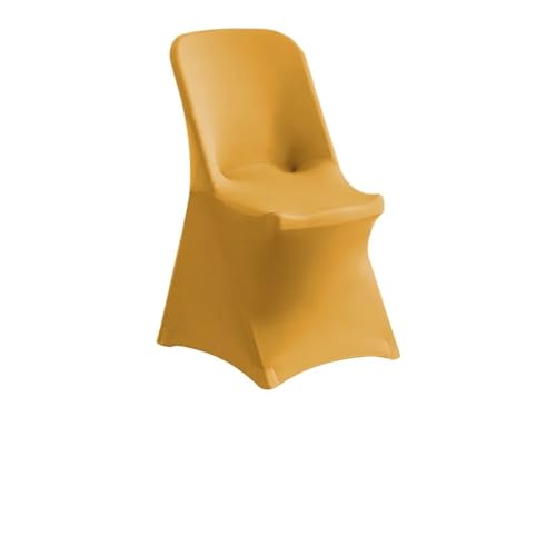 Generisch 1PC Universal Spandex Chair Cover - Stretch Washable for Wedding/Party/Banquet(Golden,5pcs 86x45x45cm) von Generisch