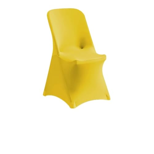Generisch 1PC Universal Spandex Chair Cover - Stretch Washable for Wedding/Party/Banquet(Lemon-Yellow,5pcs 86x45x45cm) von Generisch