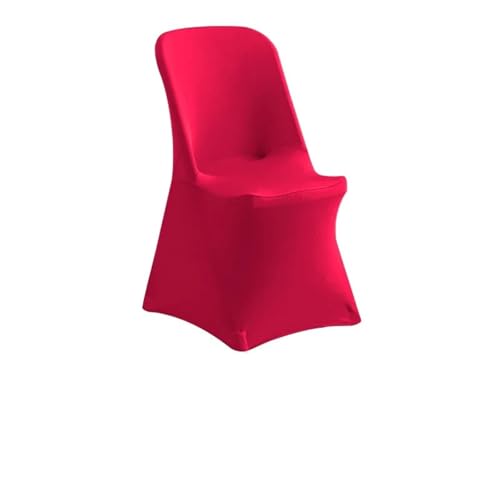 Generisch 1PC Universal Spandex Chair Cover - Stretch Washable for Wedding/Party/Banquet(Rose Red,10pcs 86x45x45cm) von Generisch
