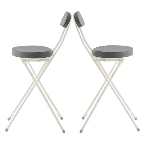 Generisch 2 Stck Klappbare Barhocker mit Polstern, 60cm Tragbare Hochstühle mit hoher Rückenlehne Fußstütze for Küche, Esszimmer, Insel Generisch 2 Stck Klappbare Barhocker mit Polstern, 60cm Tragbare Hochstühle mit hoher Rückenlehne Fußstütze for Küche, Esszimmer, Insel von Generisch