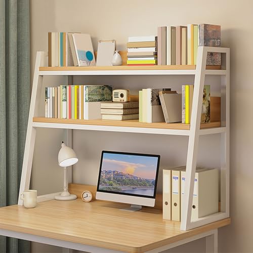 Generisch 2-Stöckiger Schreibtischaufsatz für Wohnheime, Verdicktes Leiter-Schreibtisch-Bücherregal Aus Blech, Mehrzweck-Schreibtischaufsatz für Wohnheime Im Home Office(White,29.52x12.59x35.43in) Generisch 2-Stöckiger Schreibtischaufsatz für Wohnheime, Verdicktes Leiter-Schreibtisch-Bücherregal Aus Blech, Mehrzweck-Schreibtischaufsatz für Wohnheime Im Home Office(White,29.52x12.59x35.43in) von Generisch