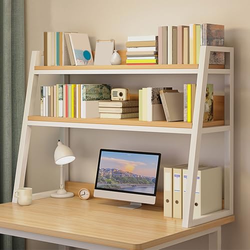 Generisch 2-Stöckiger Schreibtischaufsatz für Wohnheime, Verdicktes Leiter-Schreibtisch-Bücherregal Aus Blech, Mehrzweck-Schreibtischaufsatz für Wohnheime Im Home Office(White,45.27x12.59x35.43in) Generisch 2-Stöckiger Schreibtischaufsatz für Wohnheime, Verdicktes Leiter-Schreibtisch-Bücherregal Aus Blech, Mehrzweck-Schreibtischaufsatz für Wohnheime Im Home Office(White,45.27x12.59x35.43in) von Generisch