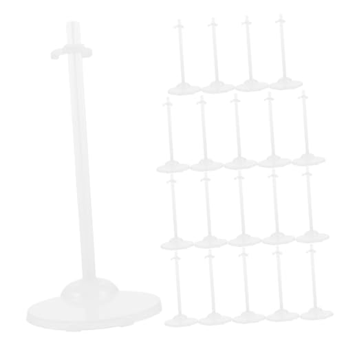 Generisch 20 Stück Puppenständer Puppenständer Transparent Puppenständer Mini Effekt Tuner Stützpuppe Süße Ornamente Mini Mülleimer Mülleimer Mit Deckel Zubehör Tuner Kunststoff von Generisch