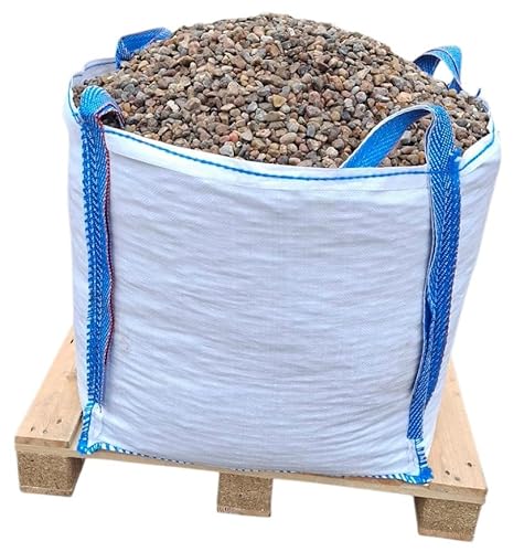 Generisch 250 kg Kies 8-16 mm Buntkies Rheinkies Quarzkies Kieselsteine Gartenkies Bigbag von Generisch