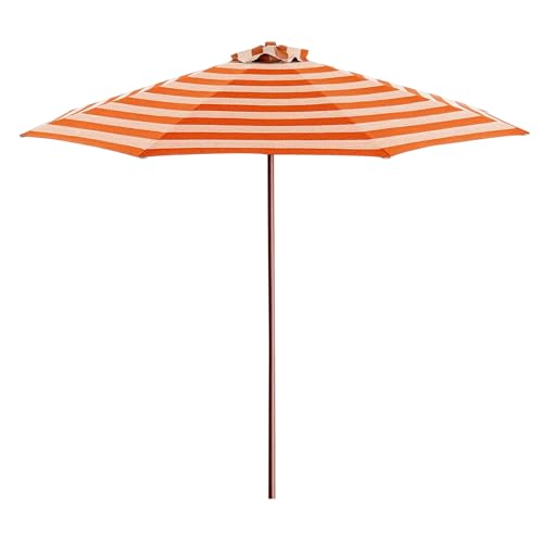 Generisch 270 cm Sonnenschirm UV-Schutz Wasserdichter Marktschirm 8 Stabile Rippen Strandschirm für Garten Balkon Pool Picknick von Generisch