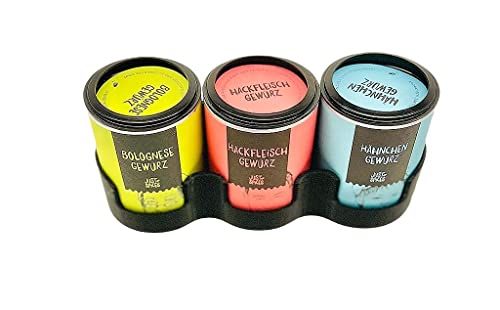 Generisch 2er Set Just Spices Regal (213_Schwarz) von Generisch