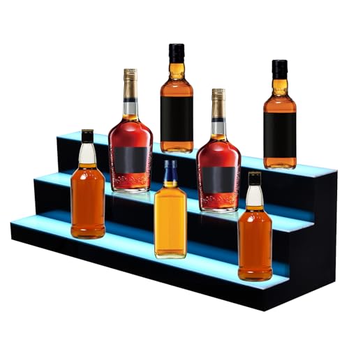 Generisch 3 Tier 23,6 Zoll LED Schnapsflasche Display Regals Mit Fernbedienung, Tabletop Weinregal, Tiered Bottle Stand, Taverne Regals Stand Für Schnaps, Schnapsflasche Display, Taverne Generisch 3 Tier 23,6 Zoll LED Schnapsflasche Display Regals Mit Fernbedienung, Tabletop Weinregal, Tiered Bottle Stand, Taverne Regals Stand Für Schnaps, Schnapsflasche Display, Taverne von Generisch