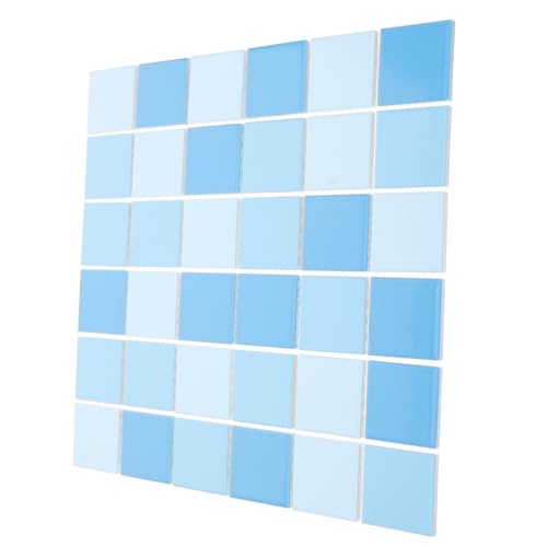 Generisch 36 Stück Schwimmbadfliesen Poolfliese wasserdicht Quadratische Mosaikfliesen dekorative Mosaikfliese sechseckig Küchenrückwandfliesen Keramikfliesen für die Rückwand Poolzubehör von Generisch