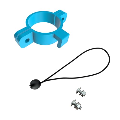 Generisch 37 mm ⌀ Halterung Planenspanner für Poolabdeckplane Poolplane – Blau – passend für Intex & Bestway (37mm - 2er Set) von Generisch