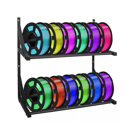 Generisch 3D -Drucker -Filamentspeicher - Doppelschicht - Organizer | Filamentregalhalter | Spool Display -Rahmen für Studio, Workshop, Druckraum, Unternehmensvorräte, platzsparende Filamentlösung von Generisch