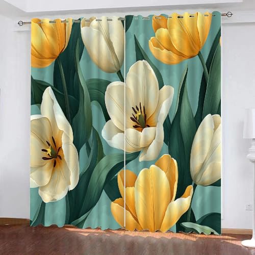 Generisch 3D Gedruckt Gardinen Blumen Vorhänge Blickdicht Verdunkelungsvorhang Tulpe Vorhänge Mit Motiv Für Schlafzimmer Kinderzimmer Wohnzimmer 2 Stücke B140 x H180 cm Generisch 3D Gedruckt Gardinen Blumen Vorhänge Blickdicht Verdunkelungsvorhang Tulpe Vorhänge Mit Motiv Für Schlafzimmer Kinderzimmer Wohnzimmer 2 Stücke B140 x H180 cm von Generisch