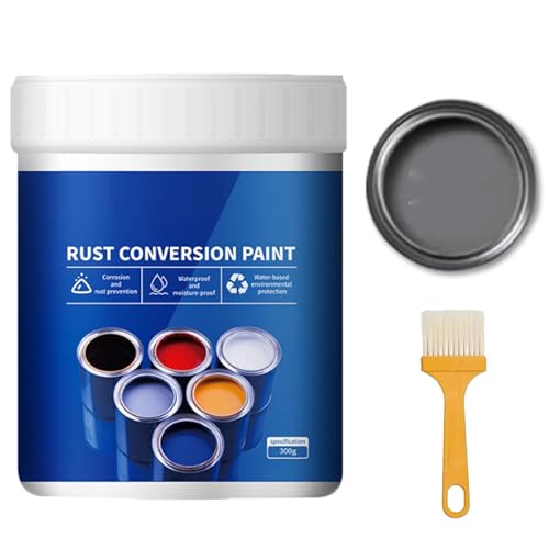 Generisch 4-In-1 Weatherproof Rust Converter Paint For Metal, 17.63 OZ Rust Conversion Paint, Remover For Metal With Brush, Eliminates Grease, Contaminants & Corrosion (A4) von Generisch