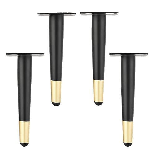 Generisch 4 Stück Kegel Möbelbeine,Kegel Vertikale Möbelfüße,Gerade Konische Metallbeine,Gerade Spitz Zulaufende Möbelfüße,DIY Ersatz für TV-Schrank Bett Sofa Badschrank,Schwarzes Gold (30cm/11.8in) Generisch 4 Stück Kegel Möbelbeine,Kegel Vertikale Möbelfüße,Gerade Konische Metallbeine,Gerade Spitz Zulaufende Möbelfüße,DIY Ersatz für TV-Schrank Bett Sofa Badschrank,Schwarzes Gold (30cm/11.8in) von Generisch